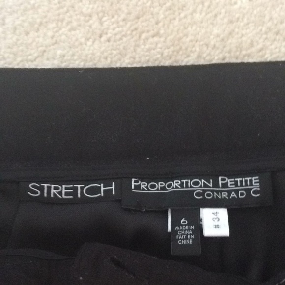 Proportion Petite Dress Pants Black Size 6 EUC - Picture 3 of 6